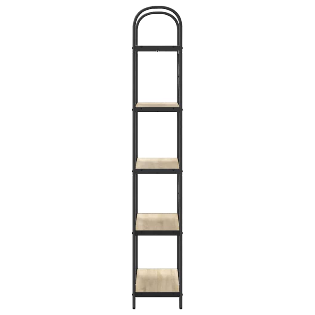 vidaXL Ράφι Βιβλίων Sonoma Δρυς 80 x 30 x 183 εκ Επεξεργασμένο ξύλο