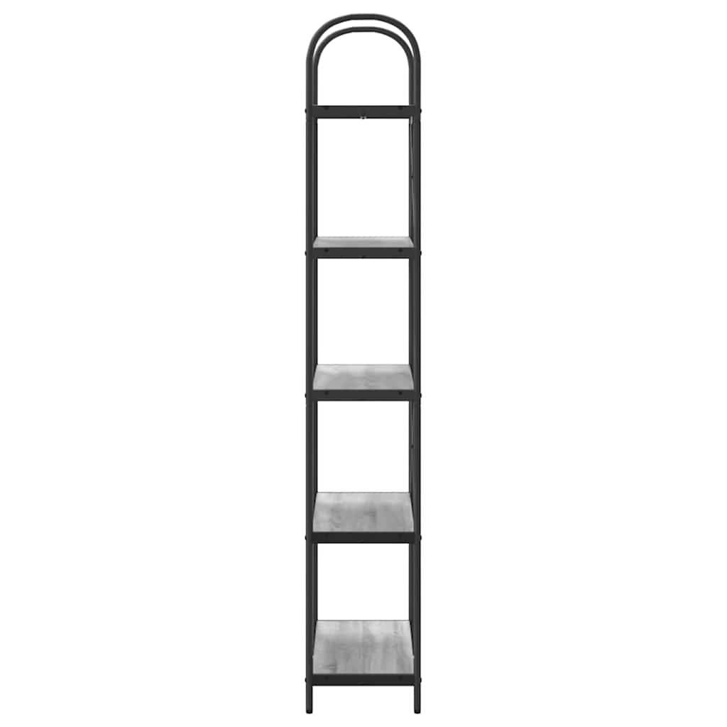 vidaXL Ράφι Βιβλίων Γκρι sonoma 80 x 30 x 183 εκ Επεξεργασμένο ξύλο