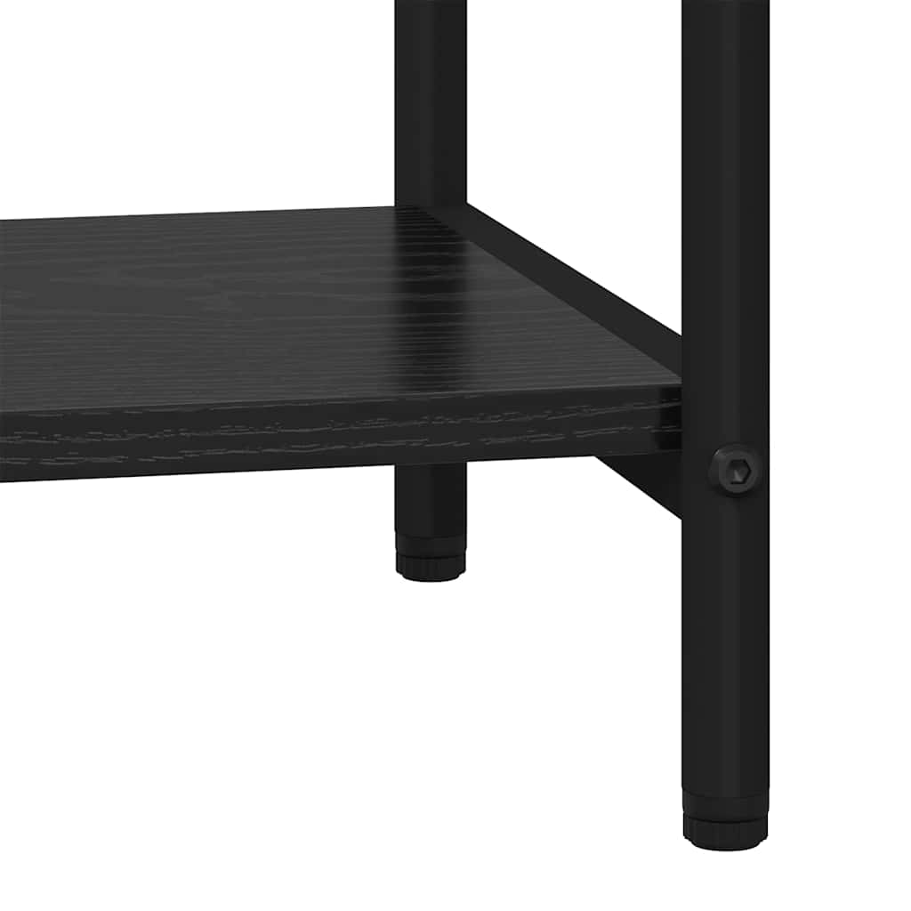 vidaXL Ράφι Βιβλίων Μαύρη δρυς 80 x 30 x 146 εκ Επεξεργασμένο ξύλο