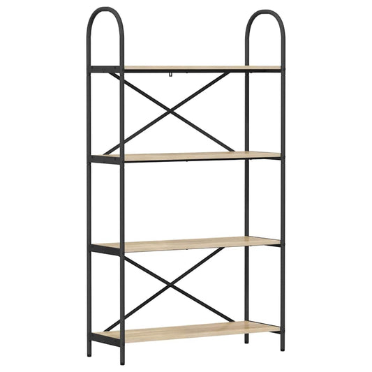 vidaXL Ράφι Βιβλίων Sonoma Δρυς 80 x 30 x 146 εκ Επεξεργασμένο ξύλο