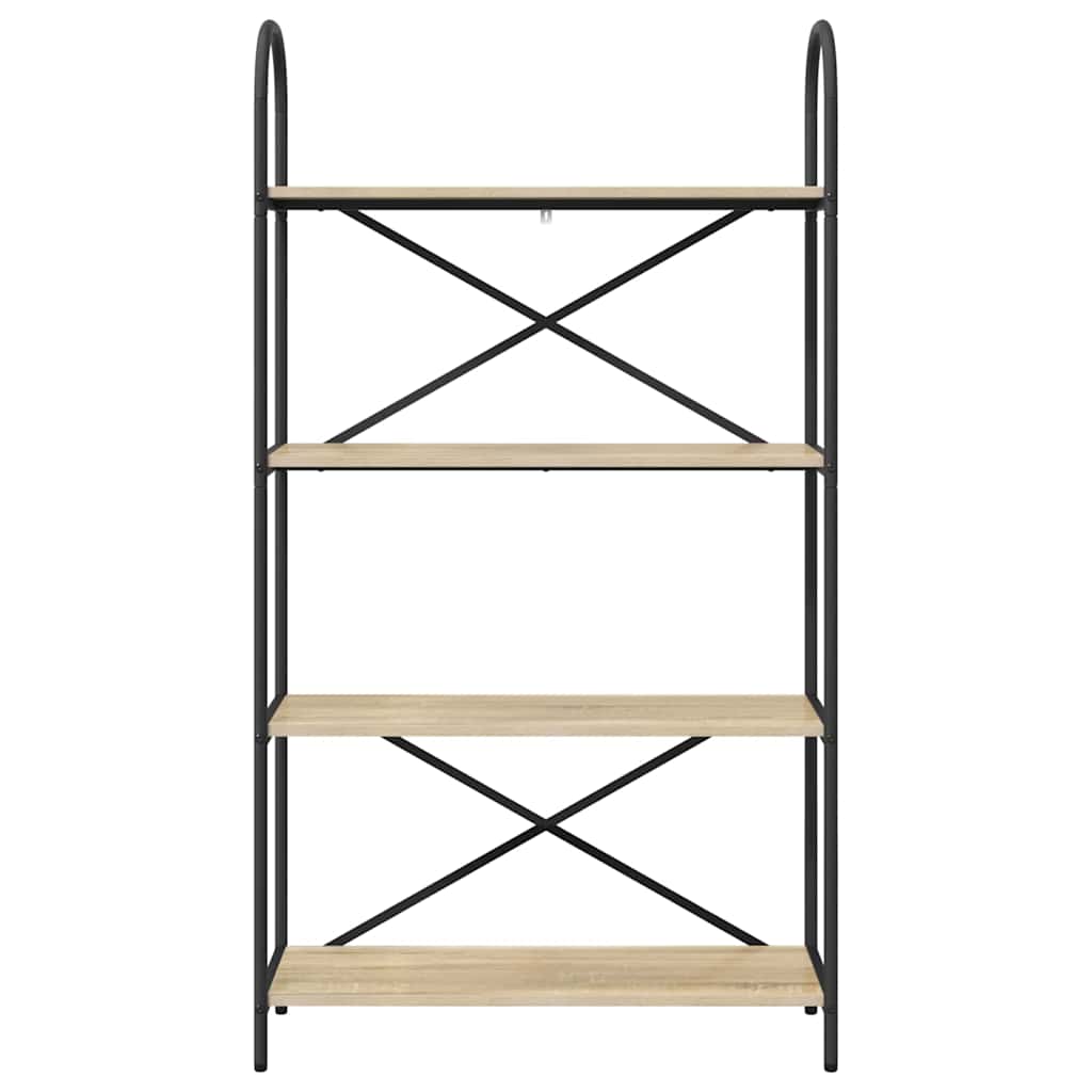 vidaXL Ράφι Βιβλίων Sonoma Δρυς 80 x 30 x 146 εκ Επεξεργασμένο ξύλο