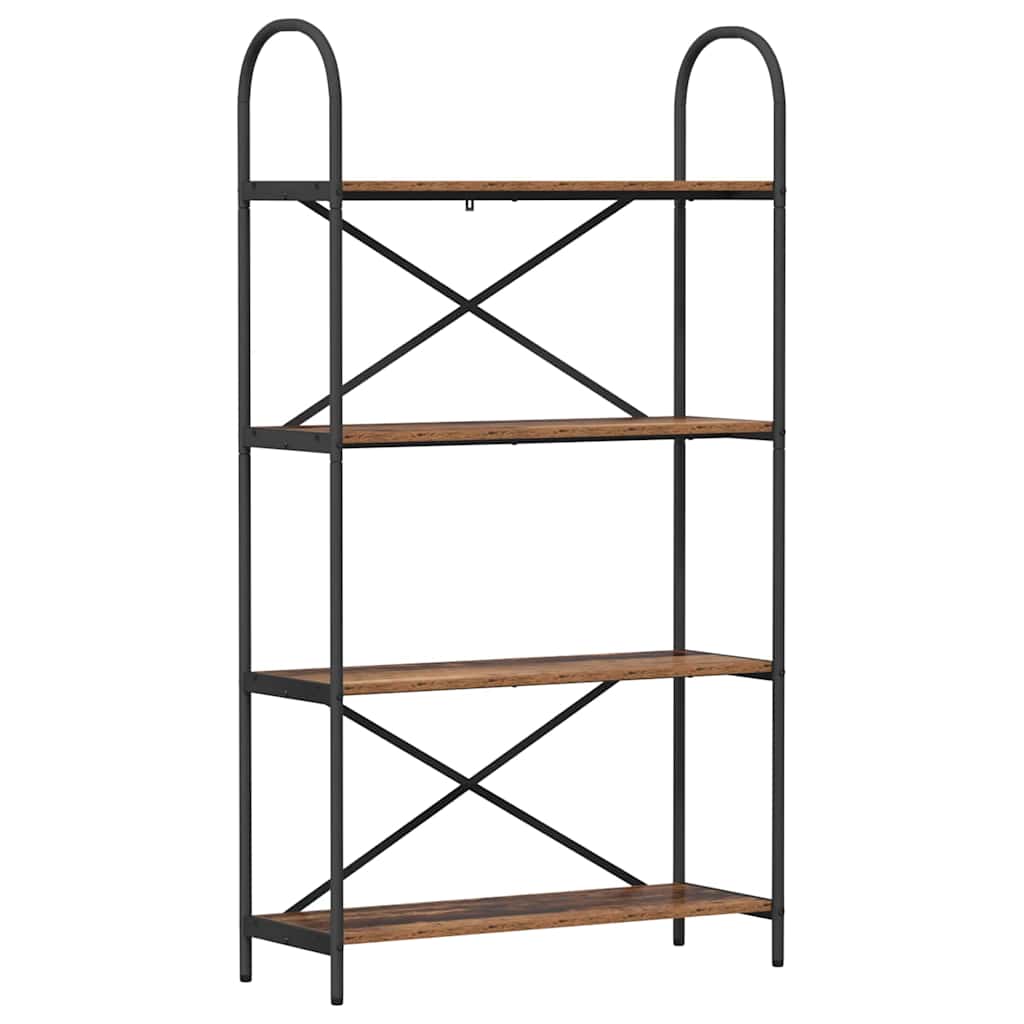 vidaXL Ράφι Βιβλίων Παλαιό ξύλο 80 x 30 x 146 εκ Επεξεργασμένο ξύλο