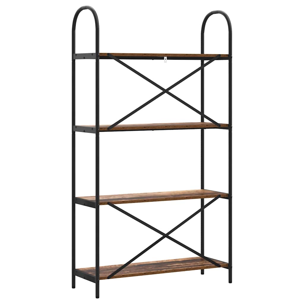 vidaXL Ράφι Βιβλίων Παλαιό ξύλο 80 x 30 x 146 εκ Επεξεργασμένο ξύλο