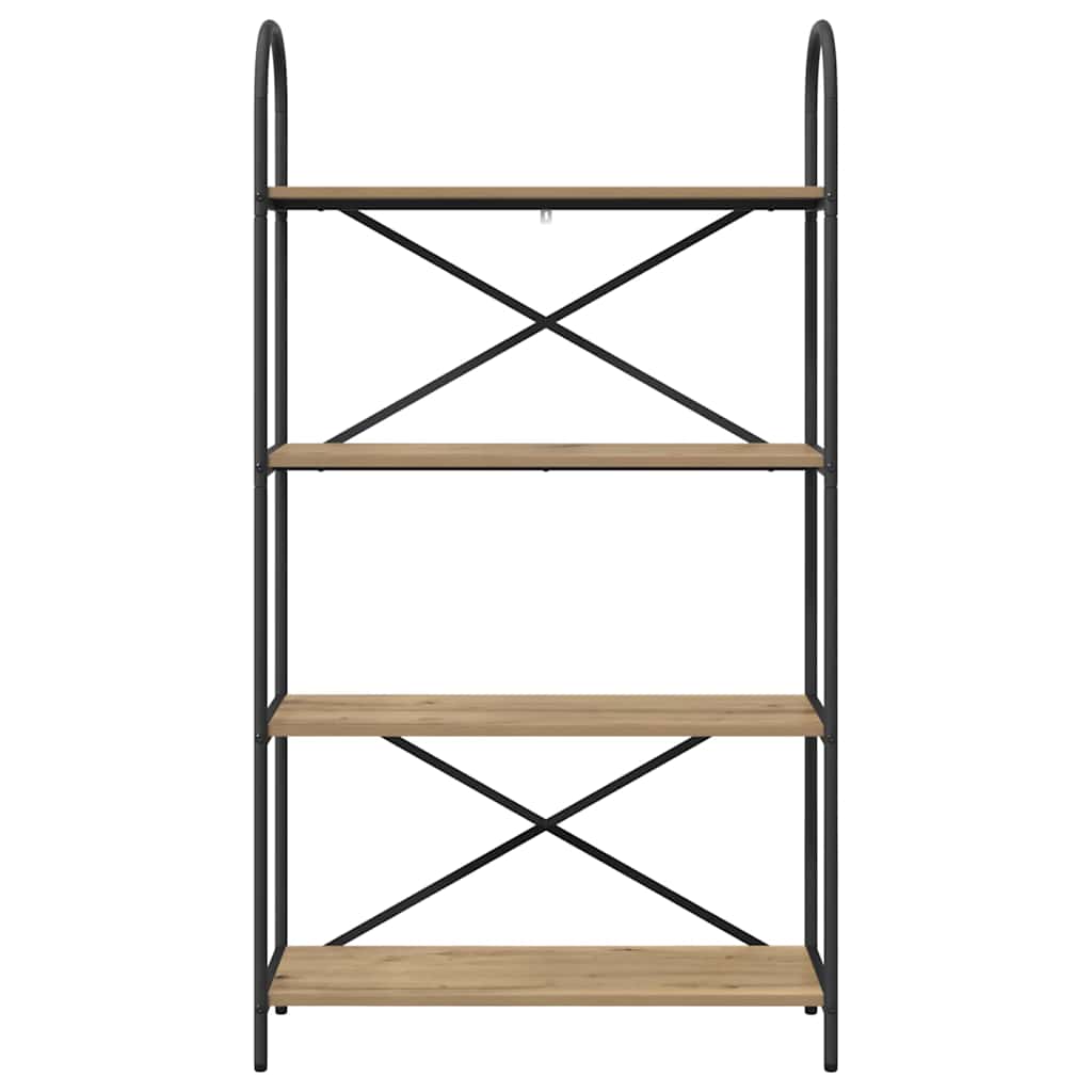 vidaXL Ράφι Βιβλίων artisan δρυς 80 x 30 x 146 εκ Επεξεργασμένο ξύλο