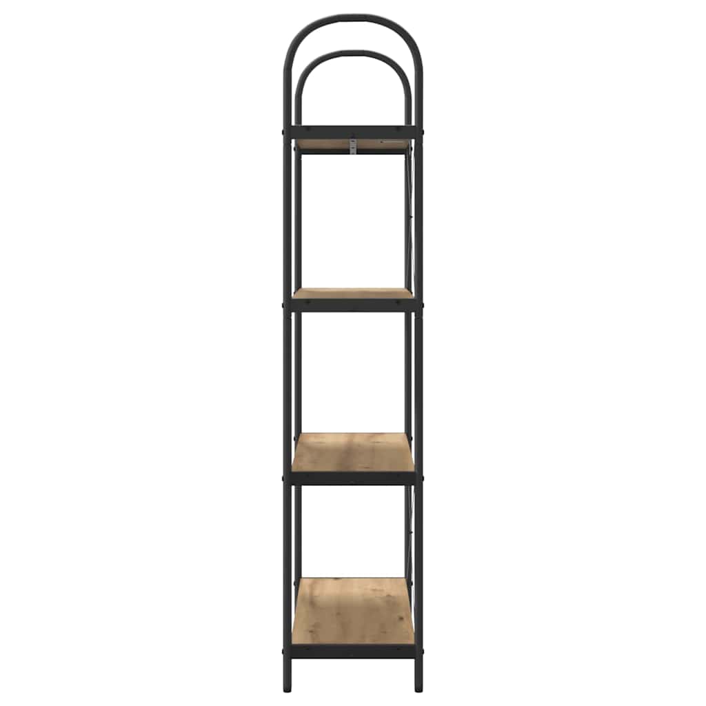 vidaXL Ράφι Βιβλίων artisan δρυς 80 x 30 x 146 εκ Επεξεργασμένο ξύλο