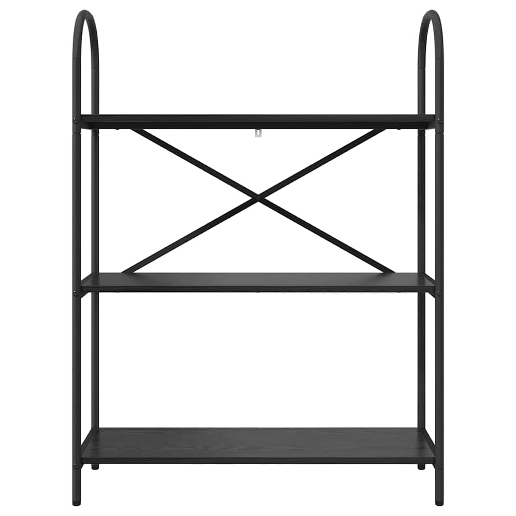 vidaXL Ράφι Βιβλίων Μαύρη δρυς 80 x 30 x 109 εκ Επεξεργασμένο ξύλο