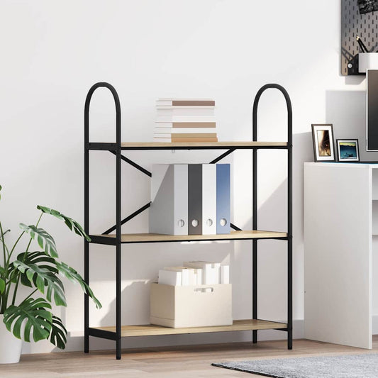 vidaXL Ράφι Βιβλίων Sonoma Δρυς 80 x 30 x 109 εκ Επεξεργασμένο ξύλο