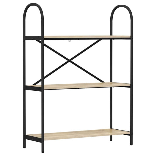 vidaXL Ράφι Βιβλίων Sonoma Δρυς 80 x 30 x 109 εκ Επεξεργασμένο ξύλο