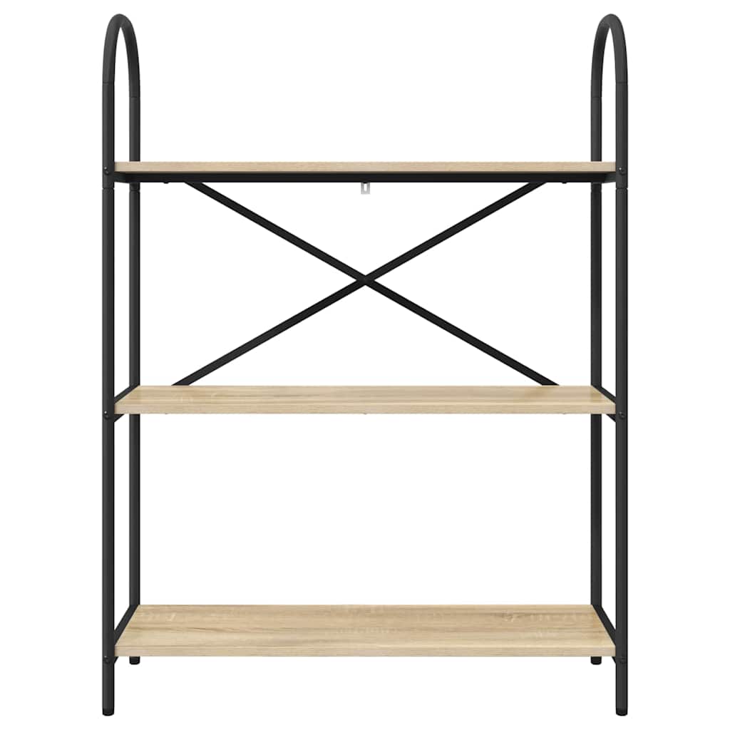 vidaXL Ράφι Βιβλίων Sonoma Δρυς 80 x 30 x 109 εκ Επεξεργασμένο ξύλο