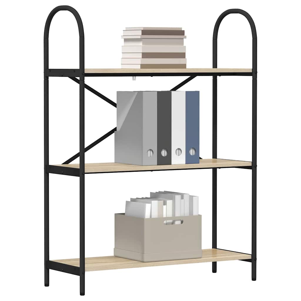 vidaXL Ράφι Βιβλίων Sonoma Δρυς 80 x 30 x 109 εκ Επεξεργασμένο ξύλο