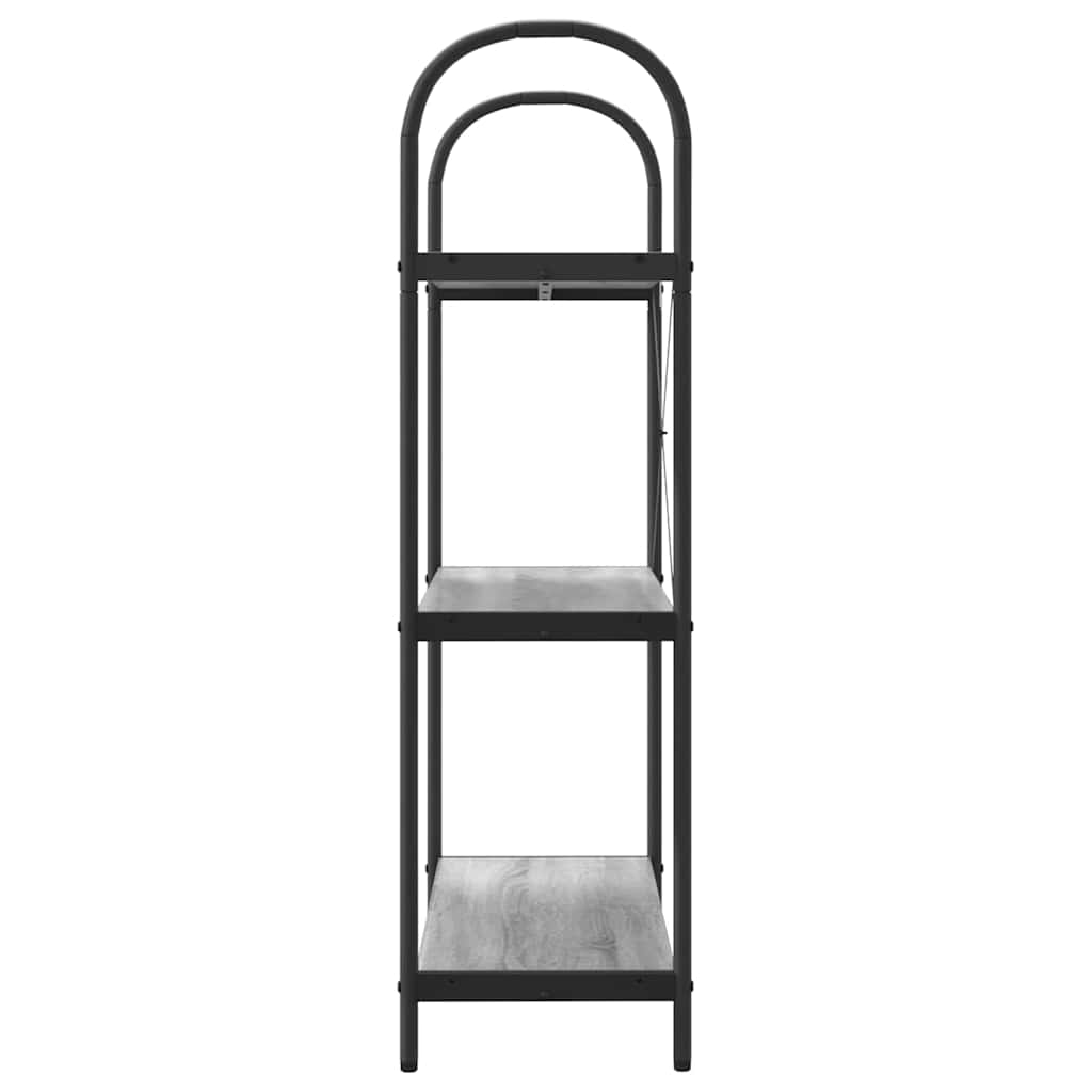 vidaXL Ράφι Βιβλίων Γκρι sonoma 80 x 30 x 109 εκ Επεξεργασμένο ξύλο