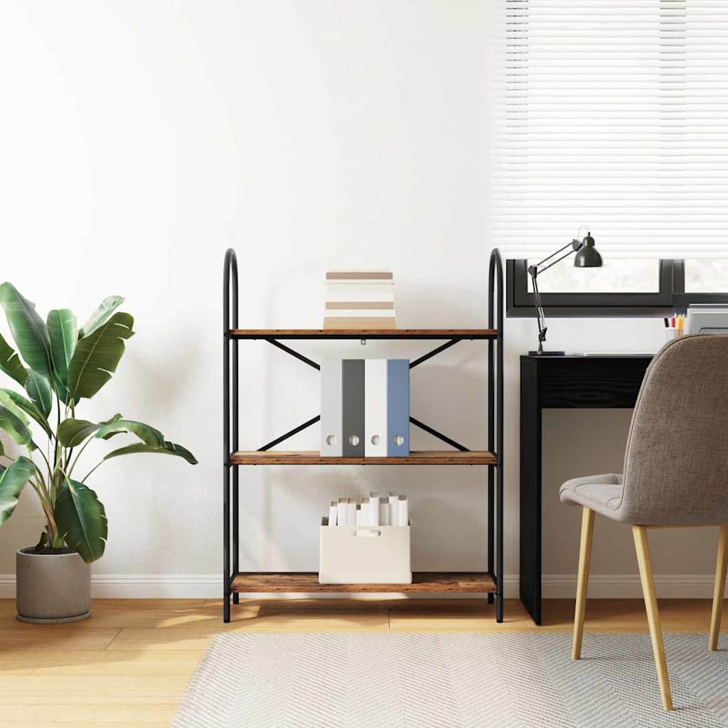 vidaXL Ράφι Βιβλίων Παλαιό ξύλο 80 x 30 x 109 εκ Επεξεργασμένο ξύλο