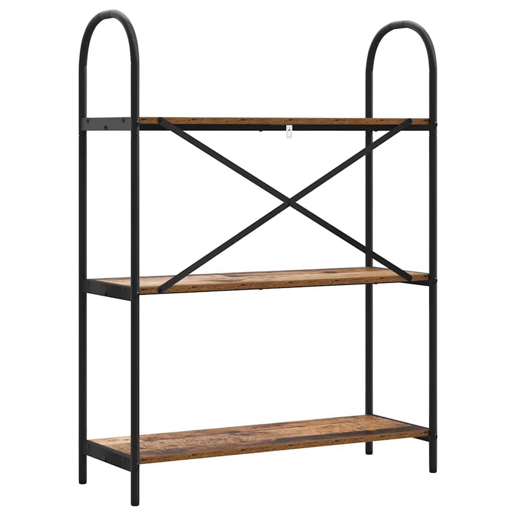 vidaXL Ράφι Βιβλίων Παλαιό ξύλο 80 x 30 x 109 εκ Επεξεργασμένο ξύλο