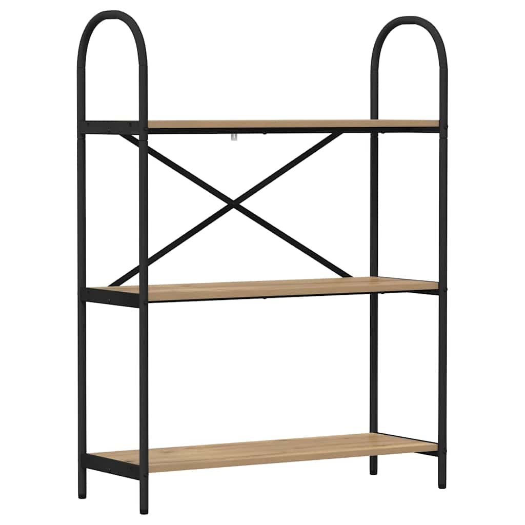 vidaXL Ράφι Βιβλίων artisan δρυς 80 x 30 x 109 εκ Επεξεργασμένο ξύλο