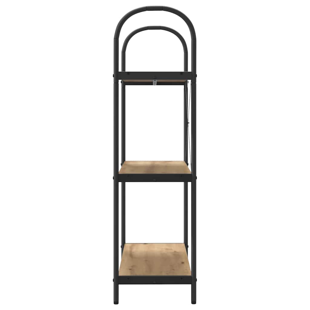 vidaXL Ράφι Βιβλίων artisan δρυς 80 x 30 x 109 εκ Επεξεργασμένο ξύλο