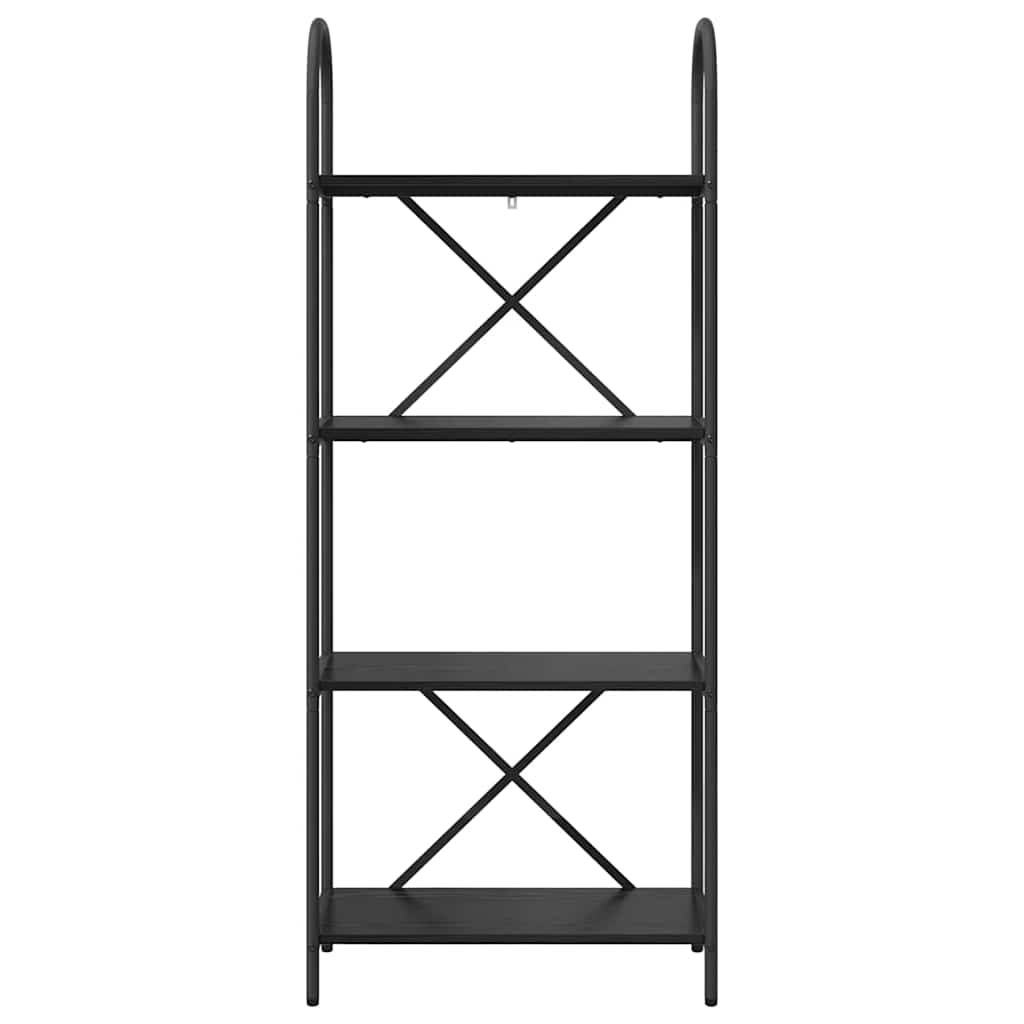 vidaXL Ράφι Βιβλίων Μαύρη δρυς 60 x 30 x 146 εκ Επεξεργασμένο ξύλο