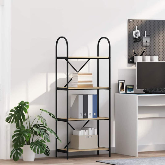 vidaXL Ράφι Βιβλίων Sonoma Δρυς 60 x 30 x 146 εκ Επεξεργασμένο ξύλο