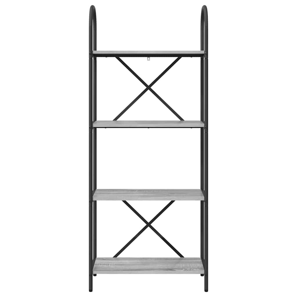 vidaXL Ράφι Βιβλίων Γκρι sonoma 60 x 30 x 146 εκ Επεξεργασμένο ξύλο