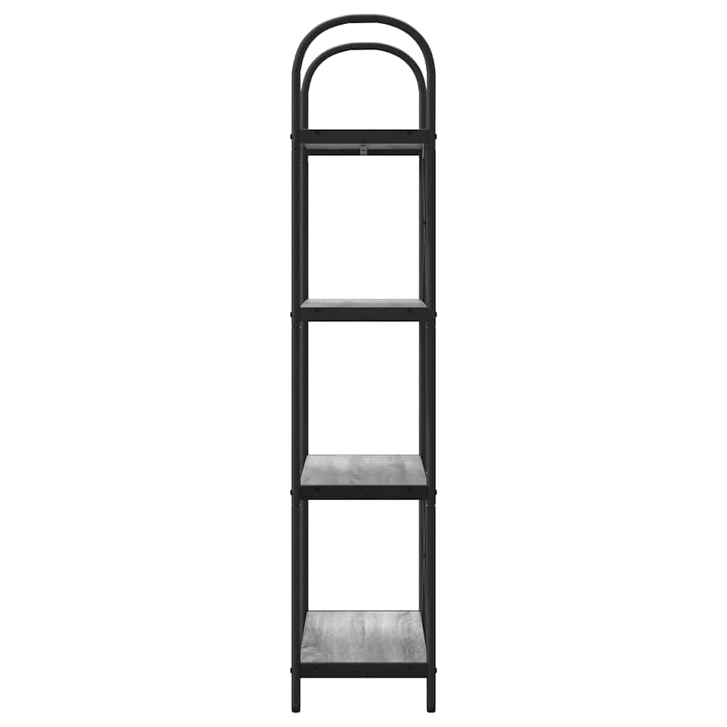 vidaXL Ράφι Βιβλίων Γκρι sonoma 60 x 30 x 146 εκ Επεξεργασμένο ξύλο