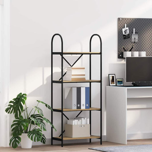 vidaXL Ράφι Βιβλίων artisan δρυς 60 x 30 x 146 εκ Επεξεργασμένο ξύλο