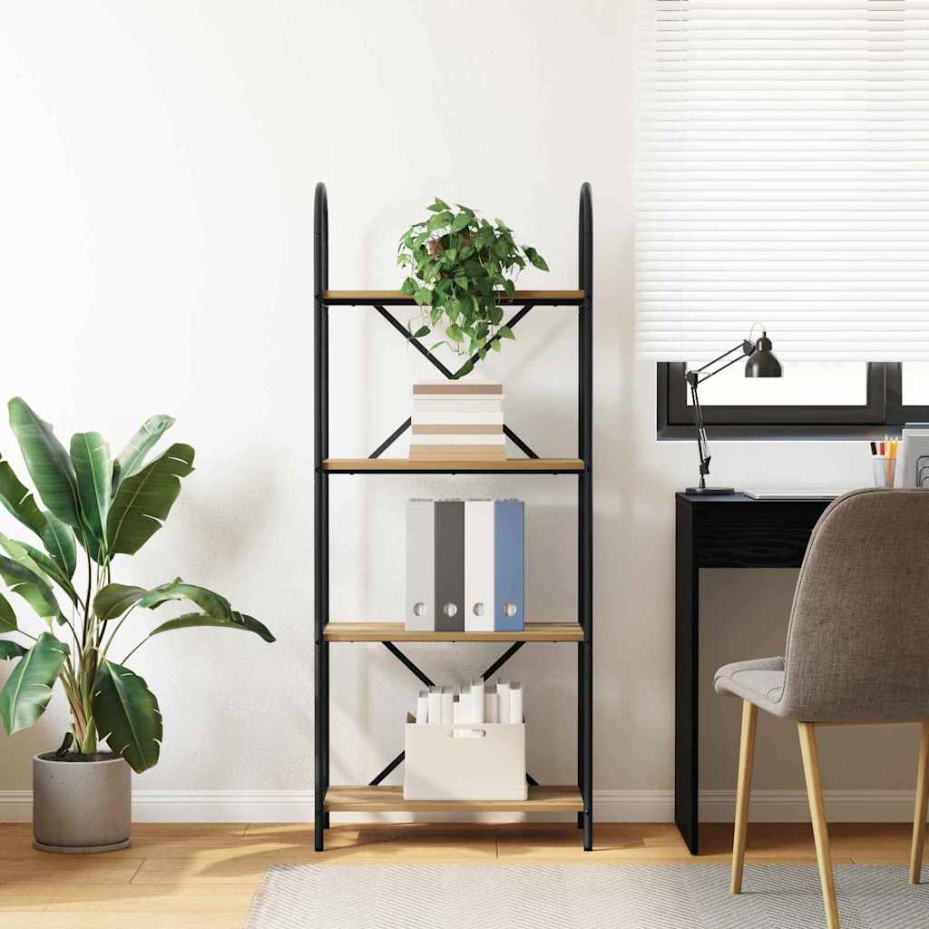 vidaXL Ράφι Βιβλίων artisan δρυς 60 x 30 x 146 εκ Επεξεργασμένο ξύλο