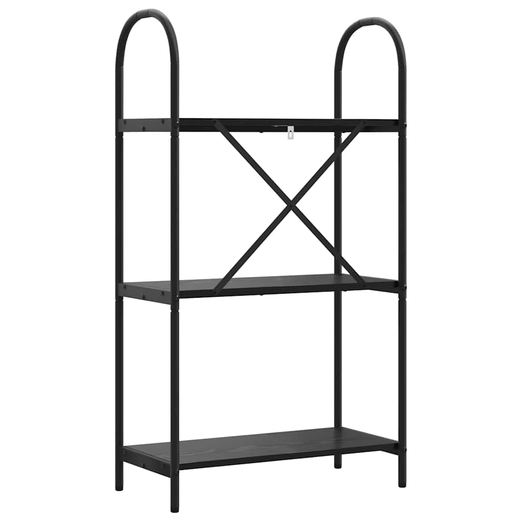 vidaXL Ράφι Βιβλίων Μαύρη δρυς 60 x 30 x 109 εκ Επεξεργασμένο ξύλο