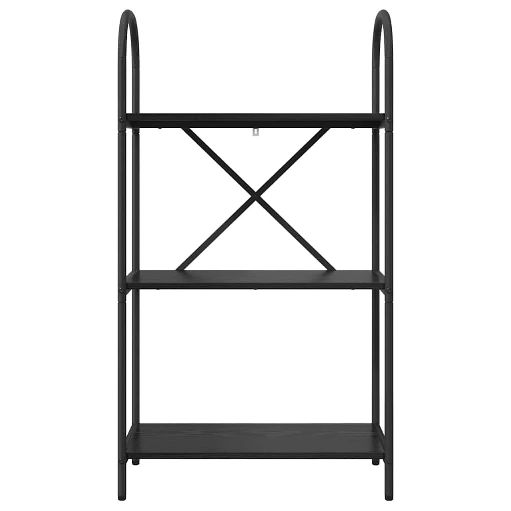 vidaXL Ράφι Βιβλίων Μαύρη δρυς 60 x 30 x 109 εκ Επεξεργασμένο ξύλο