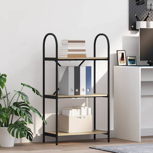 vidaXL Ράφι Βιβλίων Sonoma Δρυς 60 x 30 x 109 εκ Επεξεργασμένο ξύλο