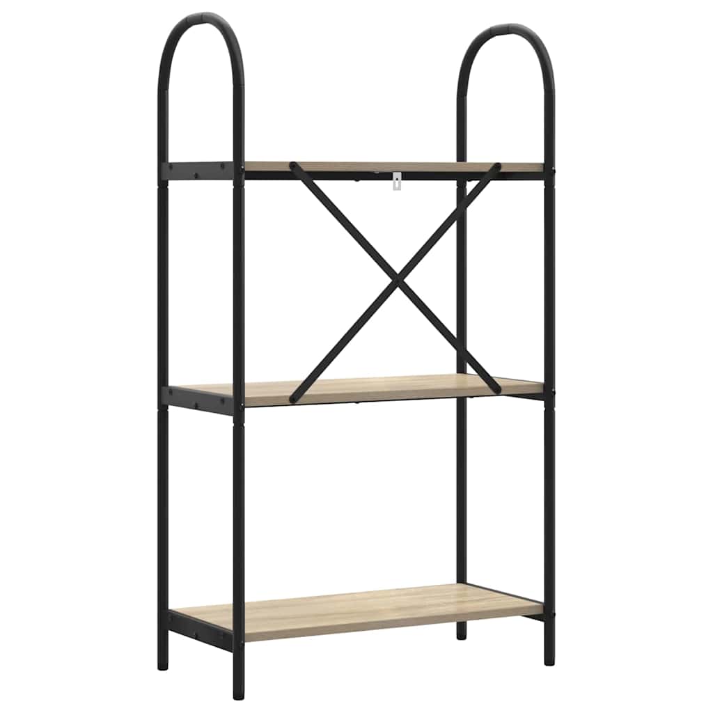 vidaXL Ράφι Βιβλίων Sonoma Δρυς 60 x 30 x 109 εκ Επεξεργασμένο ξύλο