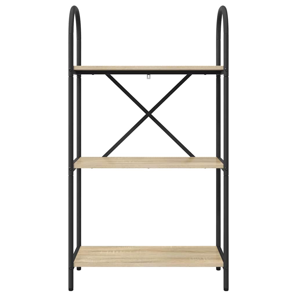 vidaXL Ράφι Βιβλίων Sonoma Δρυς 60 x 30 x 109 εκ Επεξεργασμένο ξύλο