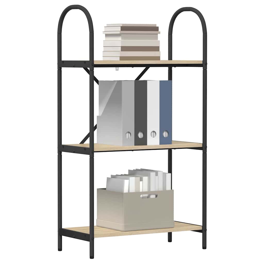 vidaXL Ράφι Βιβλίων Sonoma Δρυς 60 x 30 x 109 εκ Επεξεργασμένο ξύλο