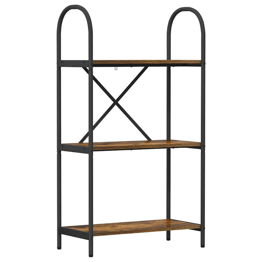 vidaXL Ράφι Βιβλίων Καπνιστή δρυς 60 x 30 x 109 εκ Επεξεργασμένο ξύλο