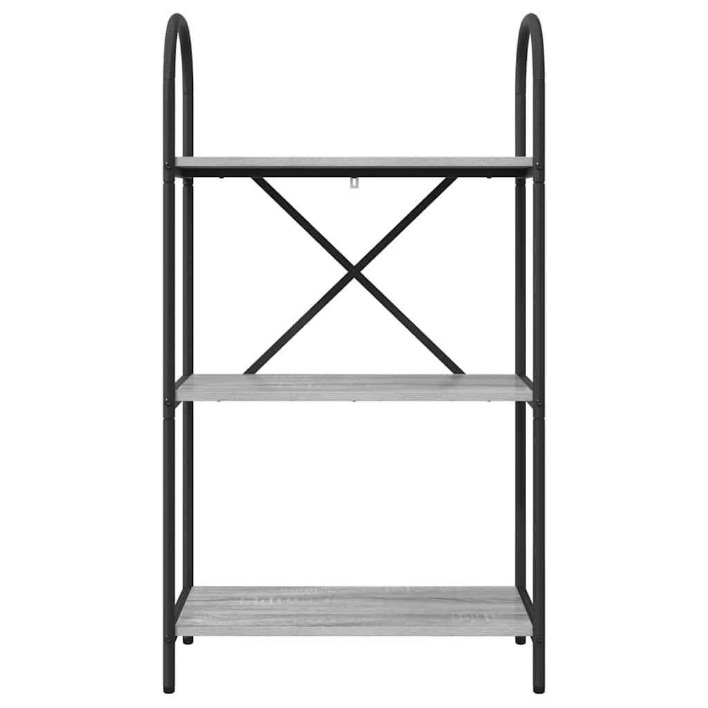 vidaXL Ράφι Βιβλίων Γκρι sonoma 60 x 30 x 109 εκ Επεξεργασμένο ξύλο