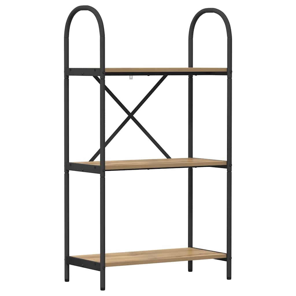 vidaXL Ράφι Βιβλίων artisan δρυς 60 x 30 x 109 εκ Επεξεργασμένο ξύλο