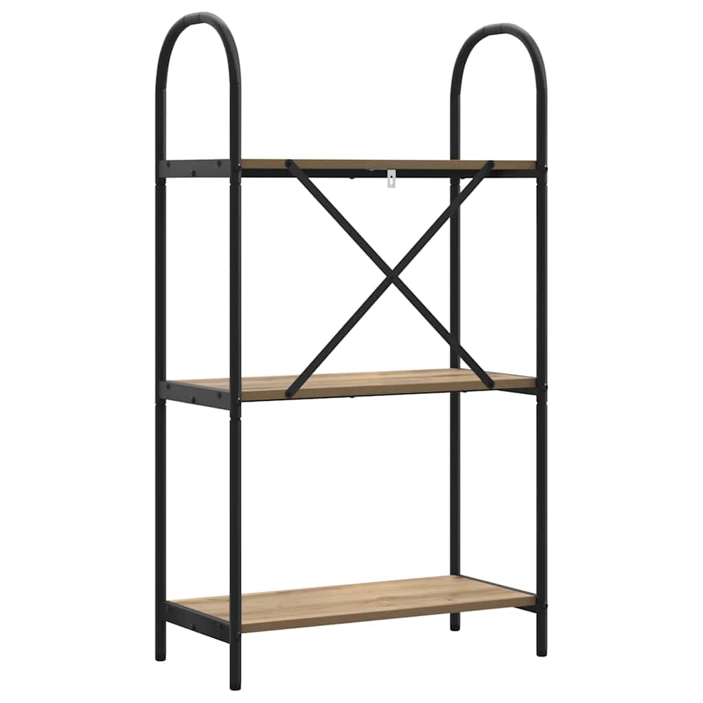 vidaXL Ράφι Βιβλίων artisan δρυς 60 x 30 x 109 εκ Επεξεργασμένο ξύλο