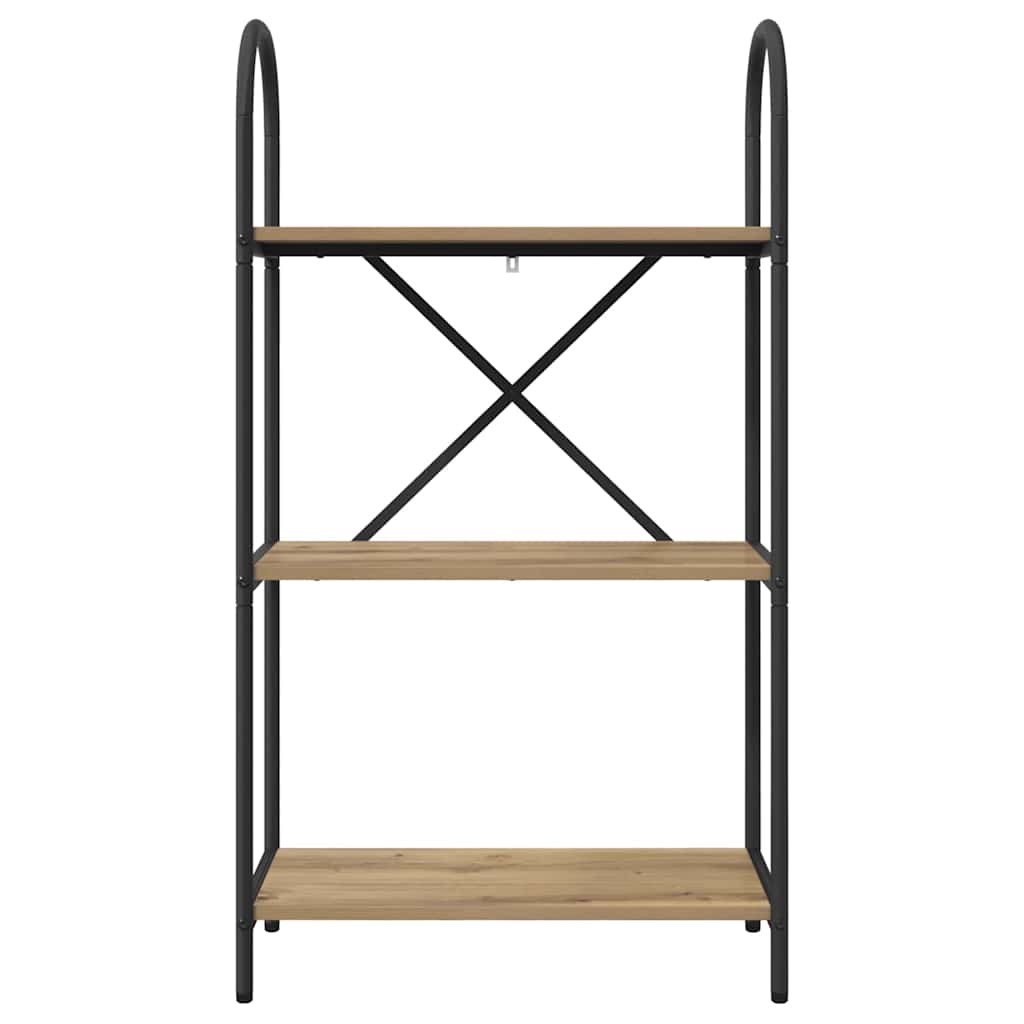 vidaXL Ράφι Βιβλίων artisan δρυς 60 x 30 x 109 εκ Επεξεργασμένο ξύλο