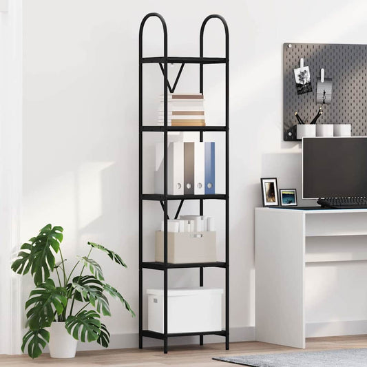 vidaXL Ράφι Βιβλίων Μαύρη δρυς 40 x 30 x 183 εκ Επεξεργασμένο ξύλο