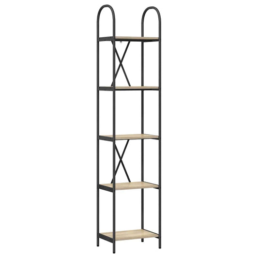 vidaXL Ράφι Βιβλίων Sonoma Δρυς 40 x 30 x 183 εκ Επεξεργασμένο ξύλο