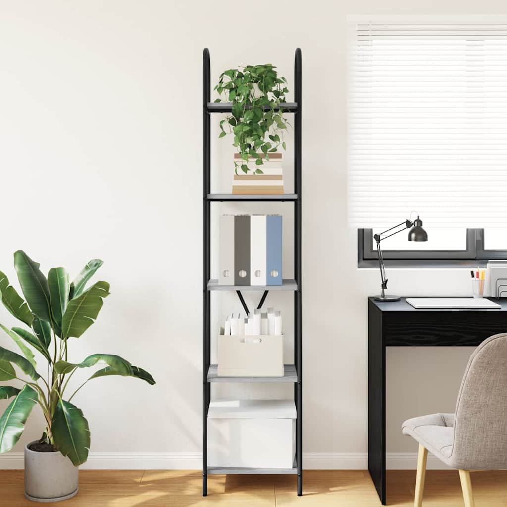 vidaXL Ράφι Βιβλίων Γκρι sonoma 40 x 30 x 183 εκ Επεξεργασμένο ξύλο