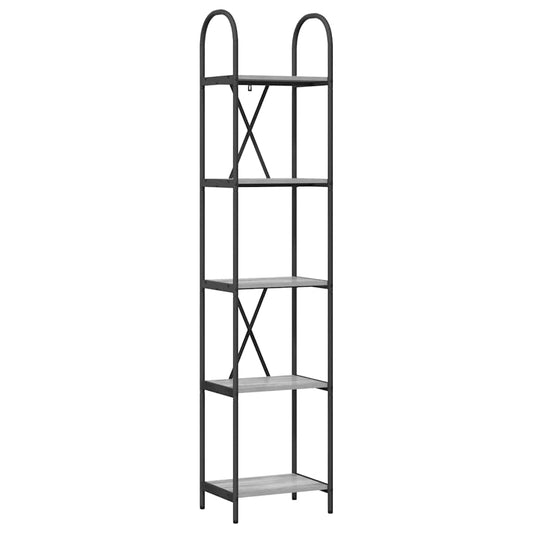 vidaXL Ράφι Βιβλίων Γκρι sonoma 40 x 30 x 183 εκ Επεξεργασμένο ξύλο