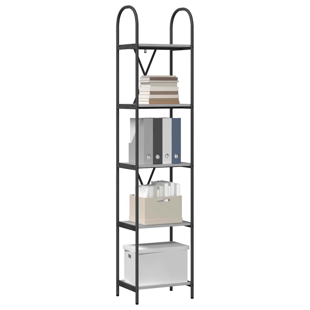 vidaXL Ράφι Βιβλίων Γκρι sonoma 40 x 30 x 183 εκ Επεξεργασμένο ξύλο