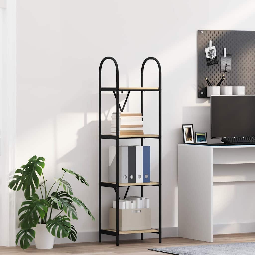 vidaXL Ράφι Βιβλίων Sonoma Δρυς 40 x 30 x 146 εκ Επεξεργασμένο ξύλο