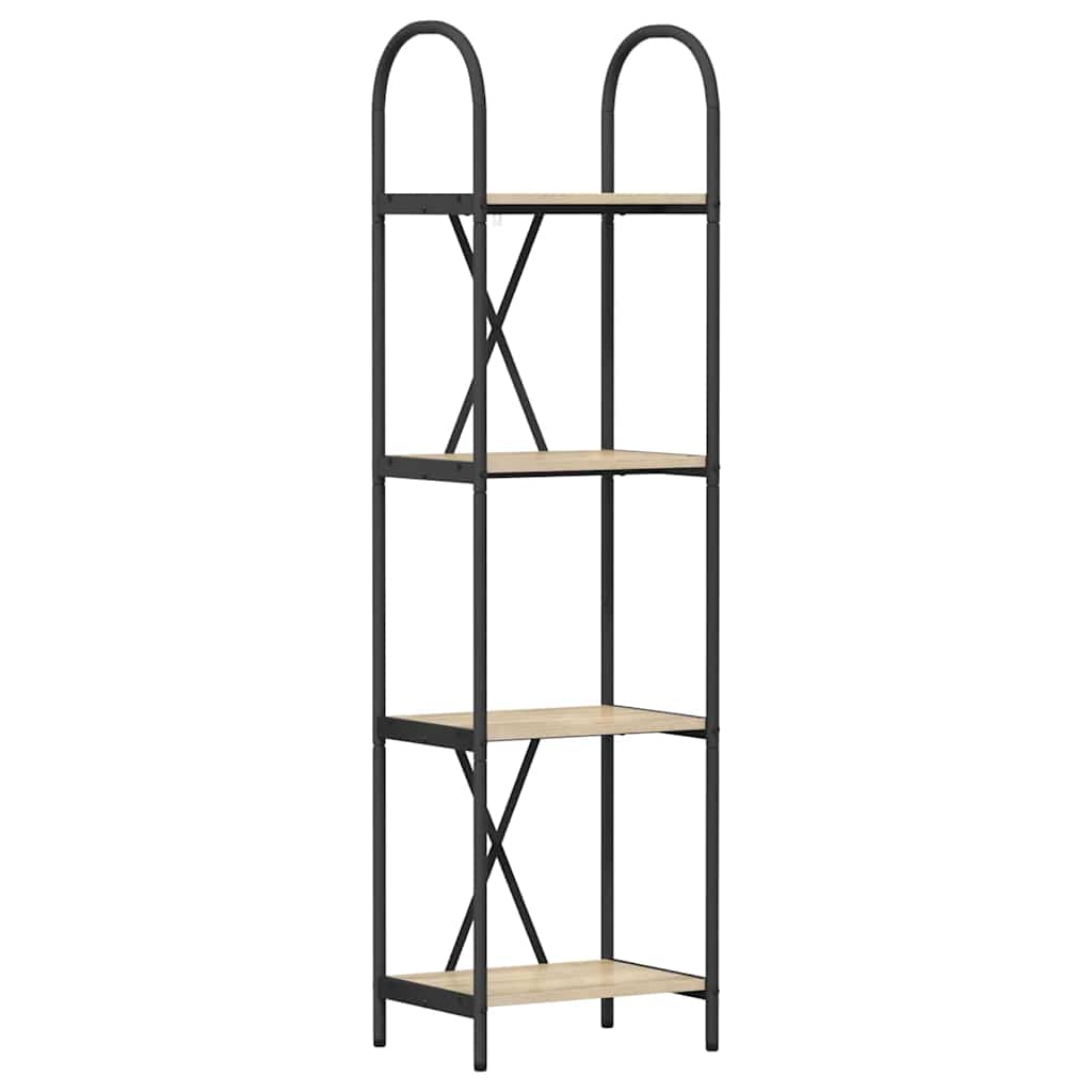 vidaXL Ράφι Βιβλίων Sonoma Δρυς 40 x 30 x 146 εκ Επεξεργασμένο ξύλο