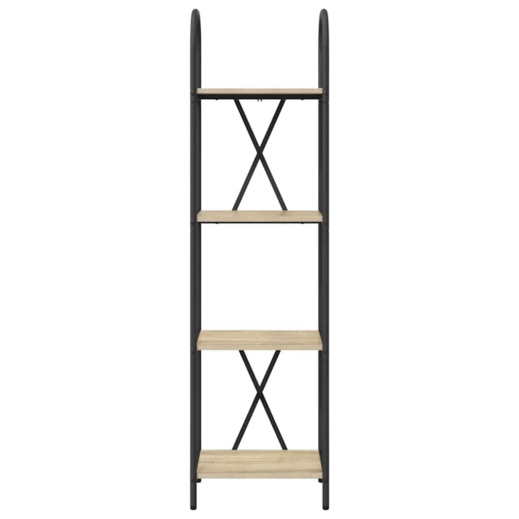 vidaXL Ράφι Βιβλίων Sonoma Δρυς 40 x 30 x 146 εκ Επεξεργασμένο ξύλο