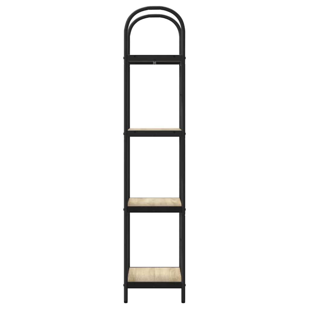 vidaXL Ράφι Βιβλίων Sonoma Δρυς 40 x 30 x 146 εκ Επεξεργασμένο ξύλο