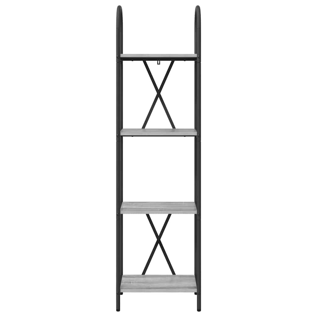 vidaXL Ράφι Βιβλίων Γκρι sonoma 40 x 30 x 146 εκ Επεξεργασμένο ξύλο