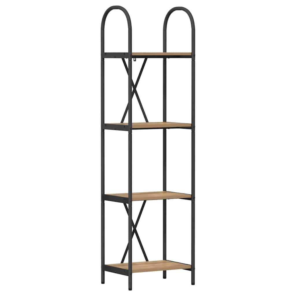 vidaXL Ράφι Βιβλίων artisan δρυς 40 x 30 x 146 εκ Επεξεργασμένο ξύλο