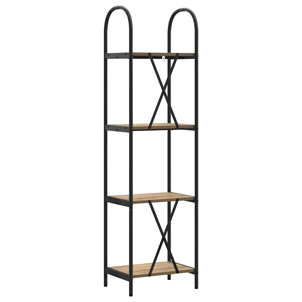 vidaXL Ράφι Βιβλίων artisan δρυς 40 x 30 x 146 εκ Επεξεργασμένο ξύλο