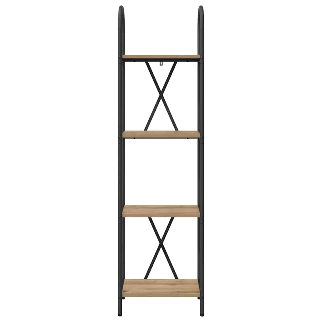 vidaXL Ράφι Βιβλίων artisan δρυς 40 x 30 x 146 εκ Επεξεργασμένο ξύλο