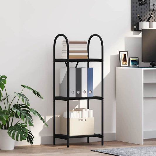 vidaXL Ράφι Βιβλίων Μαύρη δρυς 40 x 30 x 109 εκ Επεξεργασμένο ξύλο